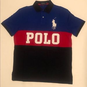 Polo Ralph Lauren Big Pony Block Print Polo Shirt